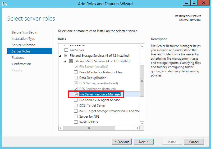 Fileserver Ressourcemanager1